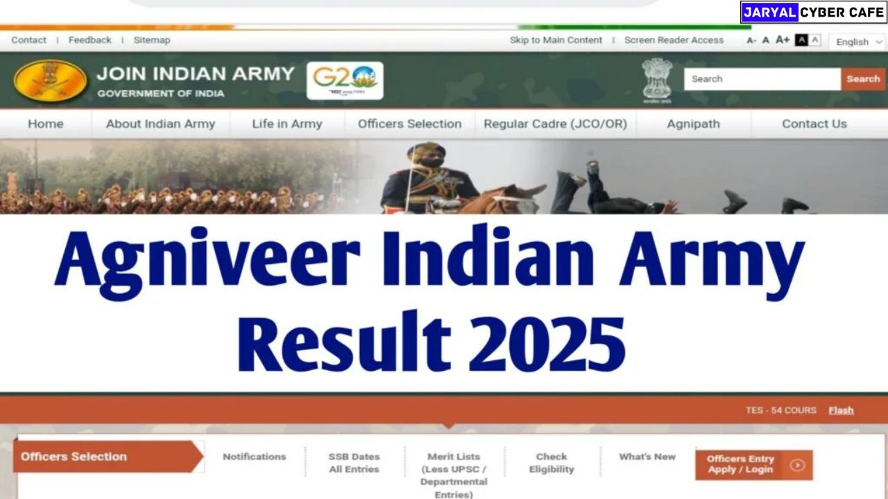 indian army agniveer result 2025