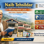 Naib Tehsildar Recruitment 2026 – Apply Online, Eligibility, Syllabus