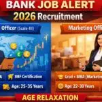 central bank of india recruitment 2026 for Foreign Exchange Officer Scale III and Marketing Officer Scale I