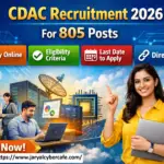 CDAC Recruitment 2026 - Apply Online, Eligibilty Criteria, Application Fees etc. A complete guide by jaryal cyber cafe