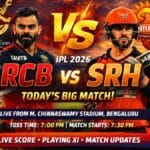 RCB vs SRH – Today IPL Match 2026 Live Score, Toss Time, Playing 11, Match Preview